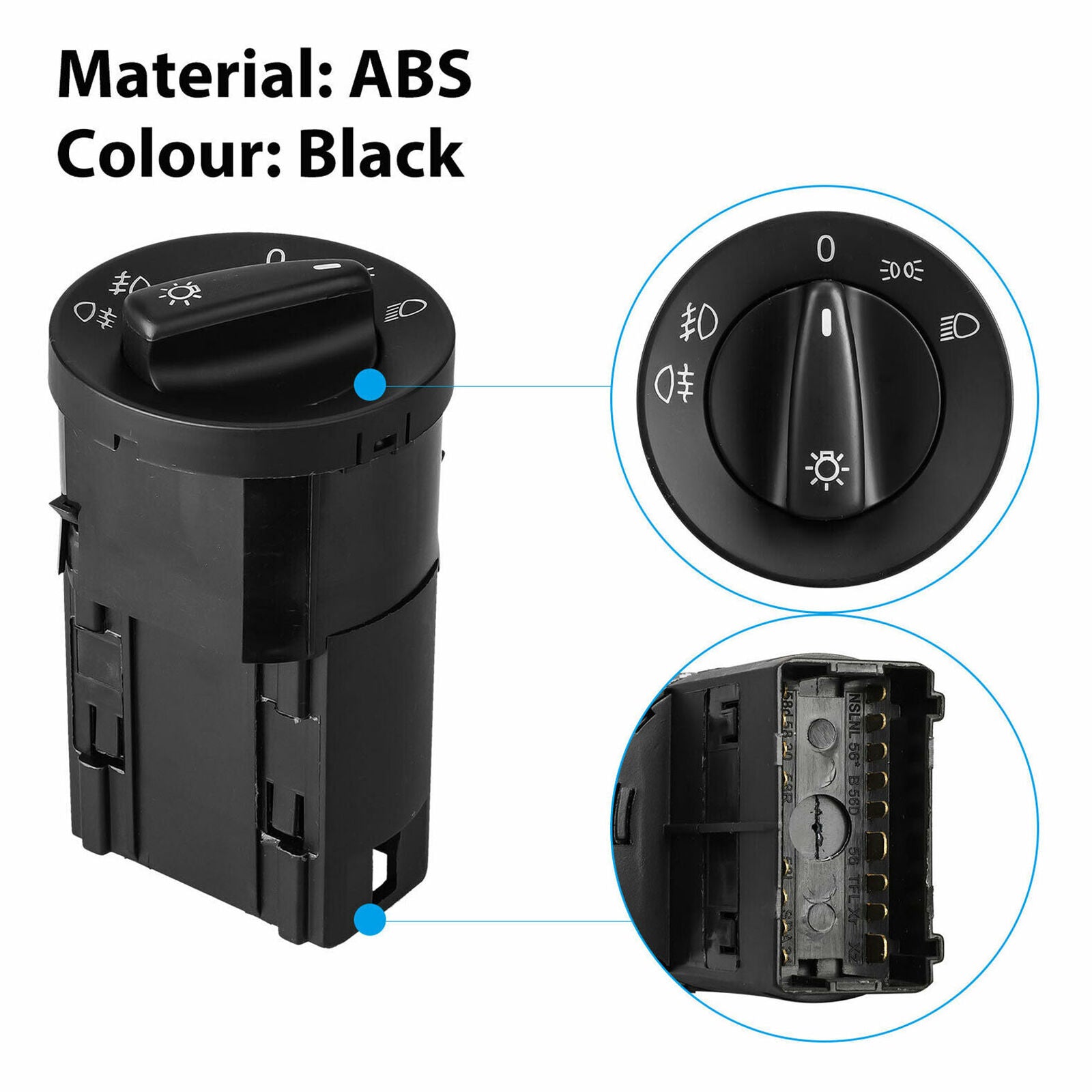 Car Headlight Switch For VW Golf GTI Jetta MK4 Beetle Passat B5 Bora