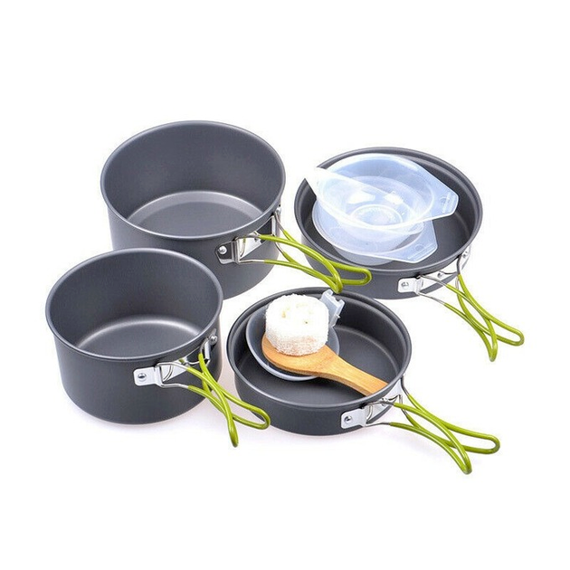 Bowl SetOutdoor Camping Cookware Kit Hiking Picnic Cooking Equipment Pot Pan