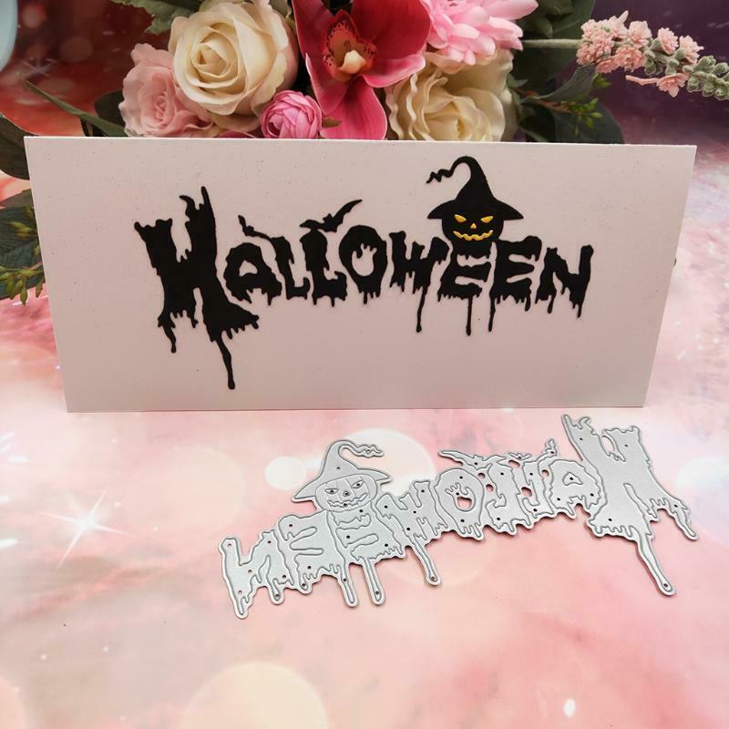 Halloween Metal Cutting Dies Stencil Scrapbooking DIY Album Stamp Paper Emboss