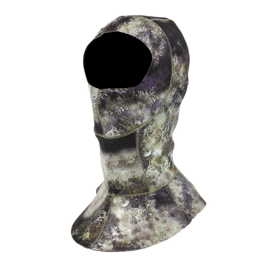 Diving Surfing Wetsuits 3mm Neoprene Vented Bib Hood XXL Green Camouflage