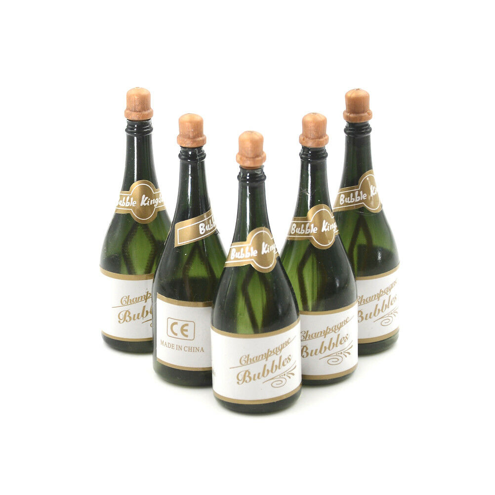 5X Romantic Wedding Party Champagne Bottle Shape DIY Watering Bubble Bottl.l8