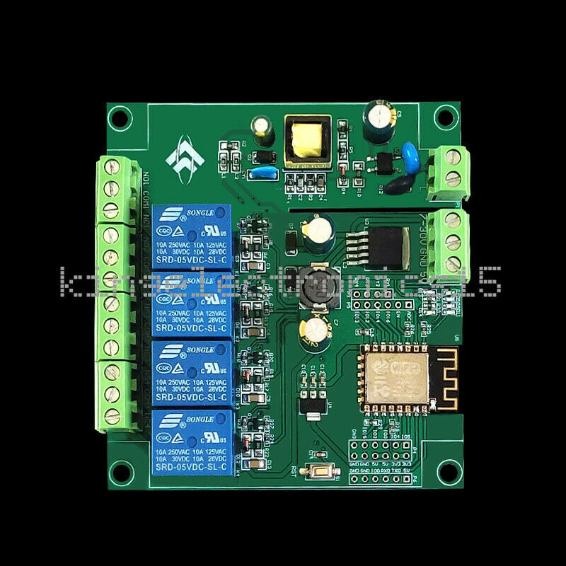 1PCS ESP8266 WIFI 4 Channels Relay Module AC/DC ESP-12F Development Board