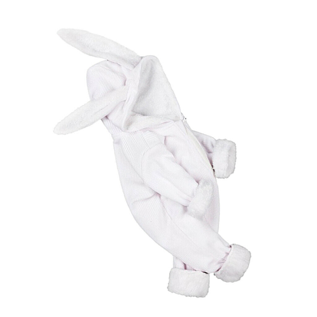 Newborn Clothes Romper Jumpsuit Winter for Baby Girl Boy White(12-18 Months)