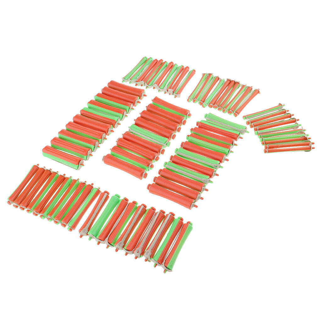 80 Pcs 8 Size Professional Wave Perm Rods Hair Barber Clip