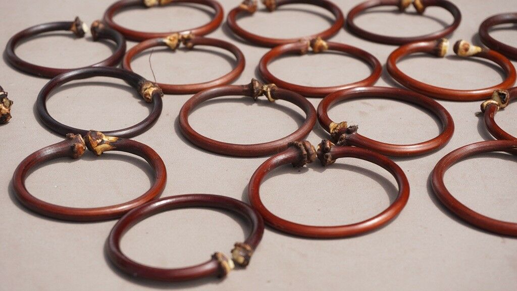 Carefully selected 3pcs100% natural handmade tree root rattan braided bracelet A
