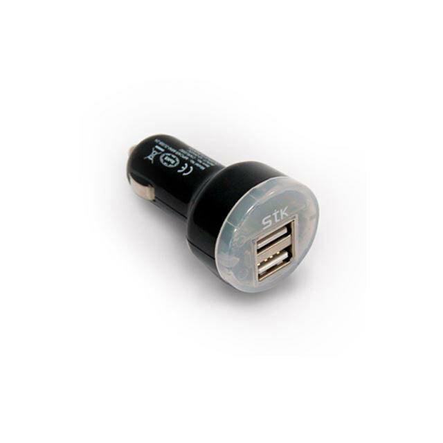 Double Car Charger Cigarette Lighter With 2 Ports USB For Smartphone Auto New