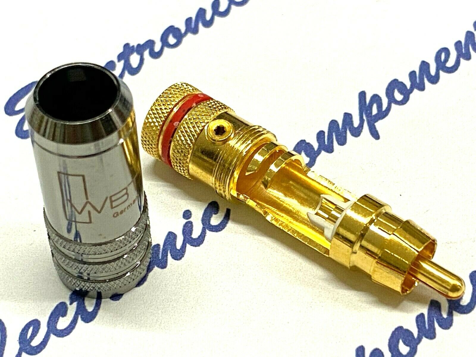 2pcs (1Pair) - WBT RCA WBT-0101  Male Plug / Connector NOS