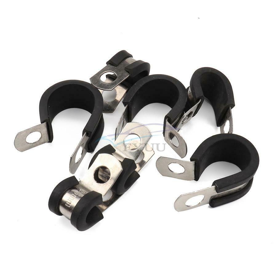 48PCS Universal Hose Rubber Gasket Insulated Cable Clamp Set 1/4" 3/4" 3/8"