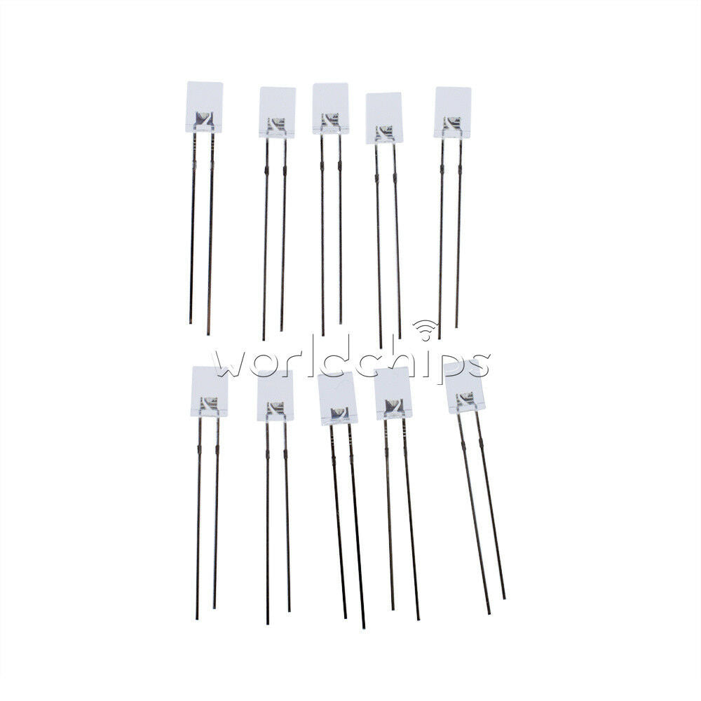 10PCS Square White Light LED Light-emitting Diode 2*5*7mm