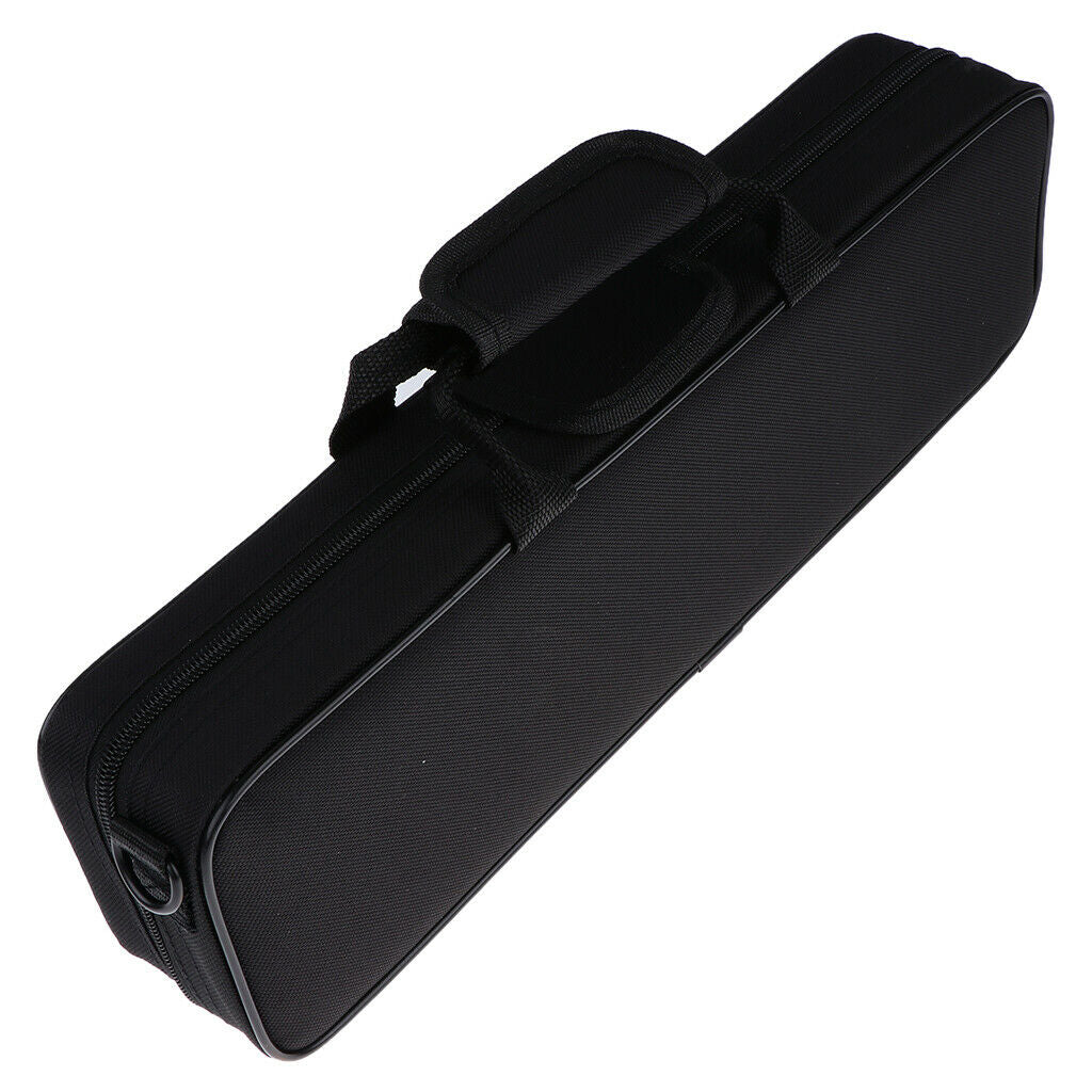 Flute Hard Case Cover w Side Pocket/Handle/Strap, 15.43 x 2.83 x 4.33 inch