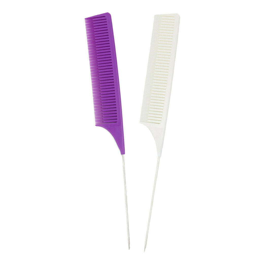 2pcs Weave Highlighting Foiling Hair Comb for Salon Combs Tool Pin Tail