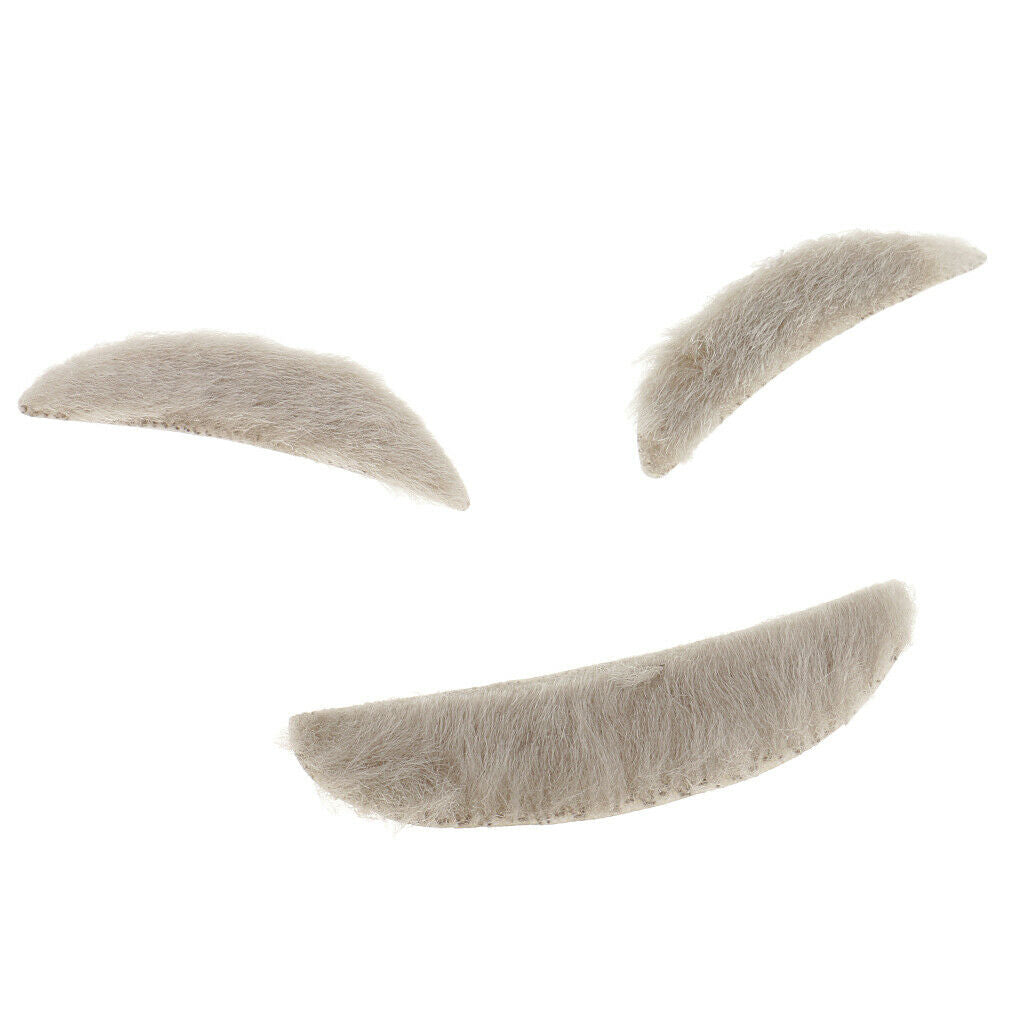 Self-adhesive eyebrows and mustache for carnival party