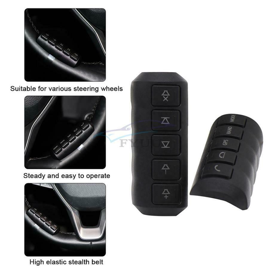 For Car Stereo DVD Navigation Car Wireless 10-key LED Steering Wheel Button x1