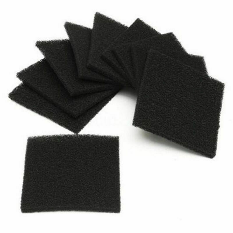 10Pcs Square Universal Activated Carbon Air Filter Sponge Foam Pad 12.8CM