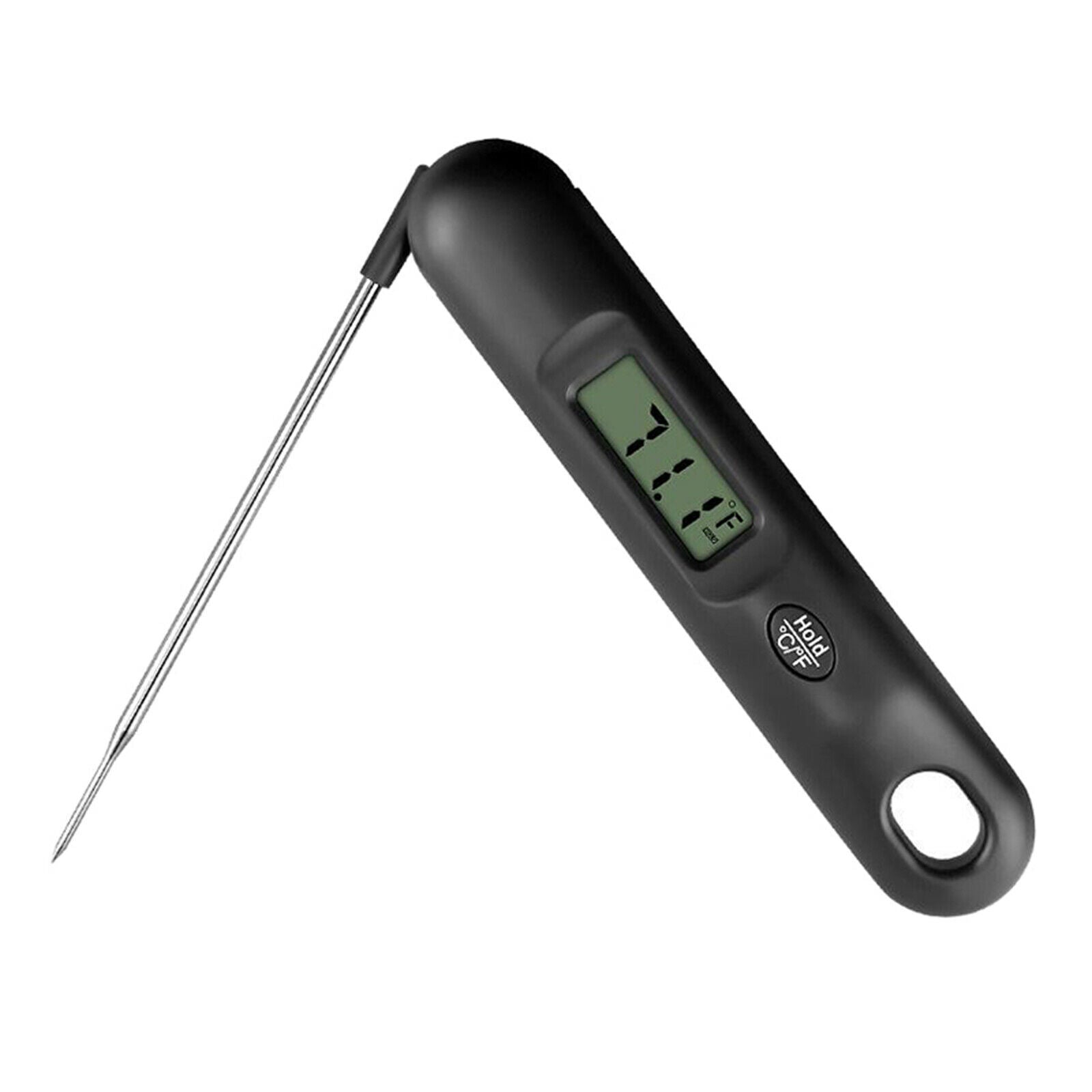 Thermometer Digital Temperature Food Probe Instant Read LCD Display Black