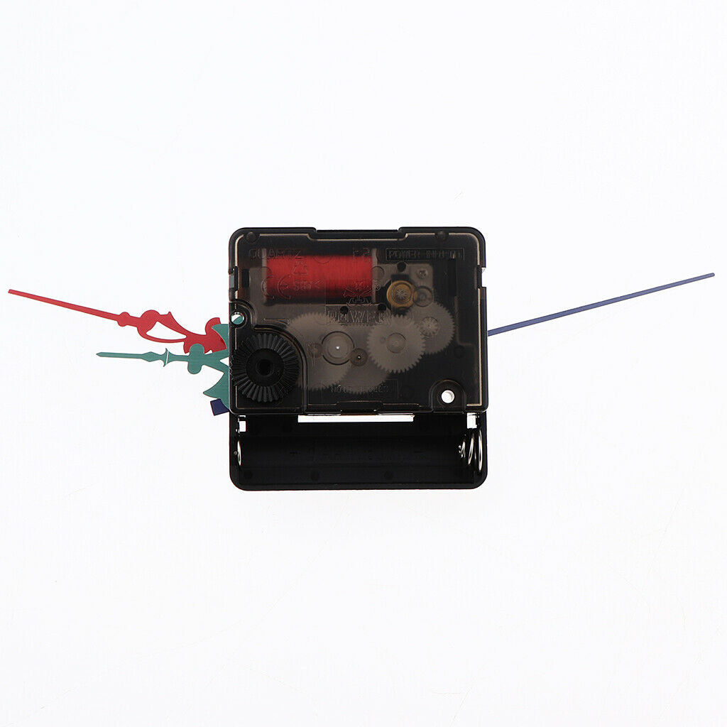 Plastic Quartz Wall Clock Movement Mechanism Motor Long Hand For 12  Dials