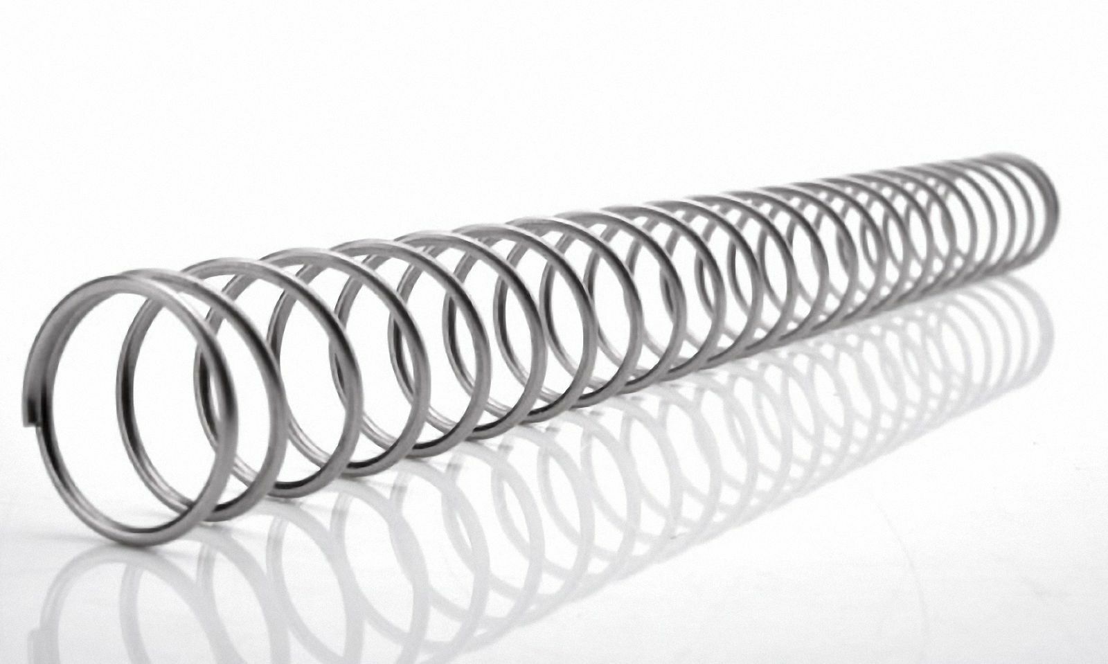 2 Pcs Wire dia 1.3mm, OD 14mm, long 85mm, Steel Helical Compression Springs