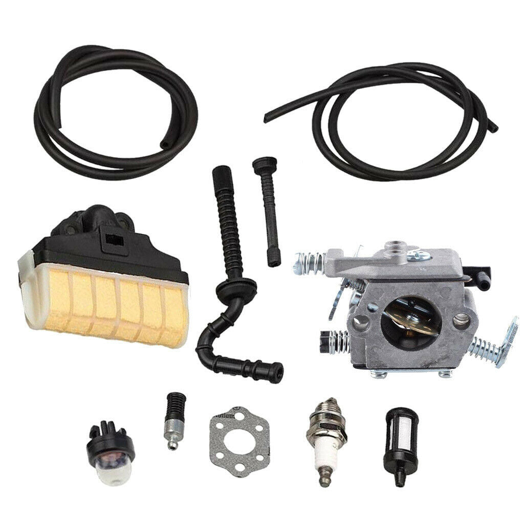 Carburettor with repower kit air filter fuel line spark plug for STIHL