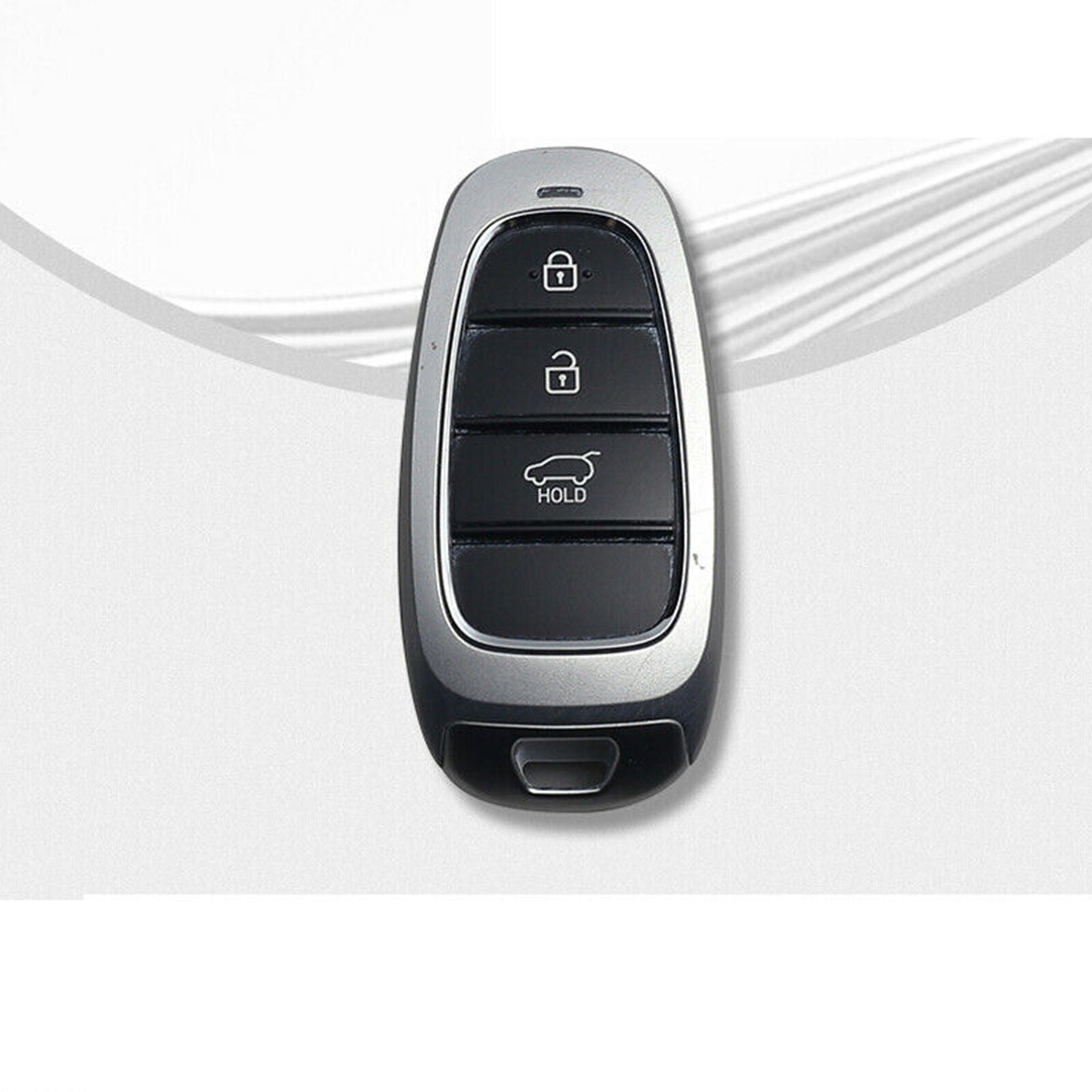 For Hyundai Tucson IV NX4 Flip Key Case Key Fob Cover Case Grey Zinc Alloy