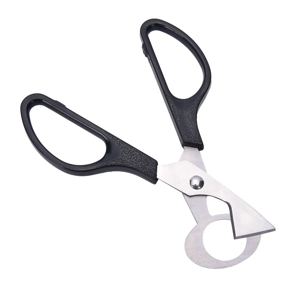 1X Wachtelei Schere Cracker Opener Zigarre Cutter Edelstahl Klinge Werkzeu DD