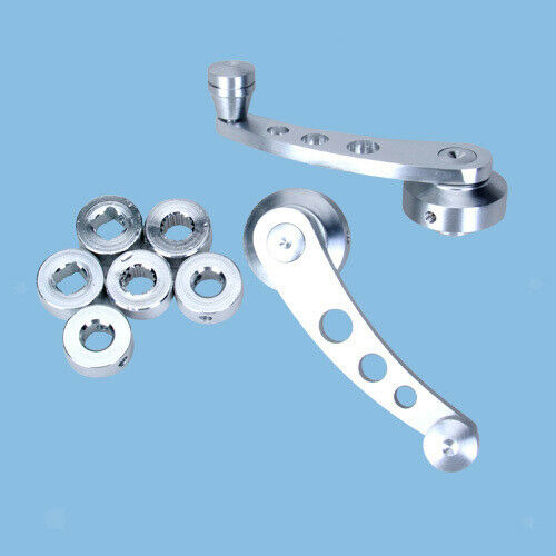 Universal Aluminium Vehicle Car Auto Billet Window Winder Crank Handle Set New