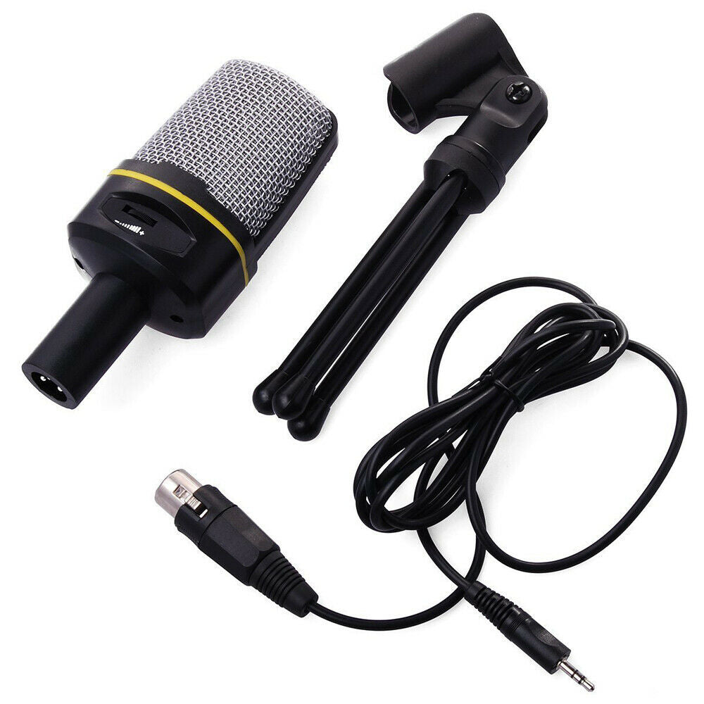 Multipurpose Computer Game KTV Live Broadcast Condenser Microphone +Bracket