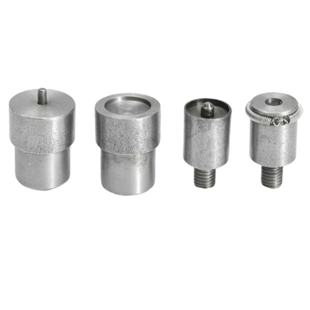 4 Pieces Snap Buttons Dies Mold for Hand Machine Various Spare Accs Set