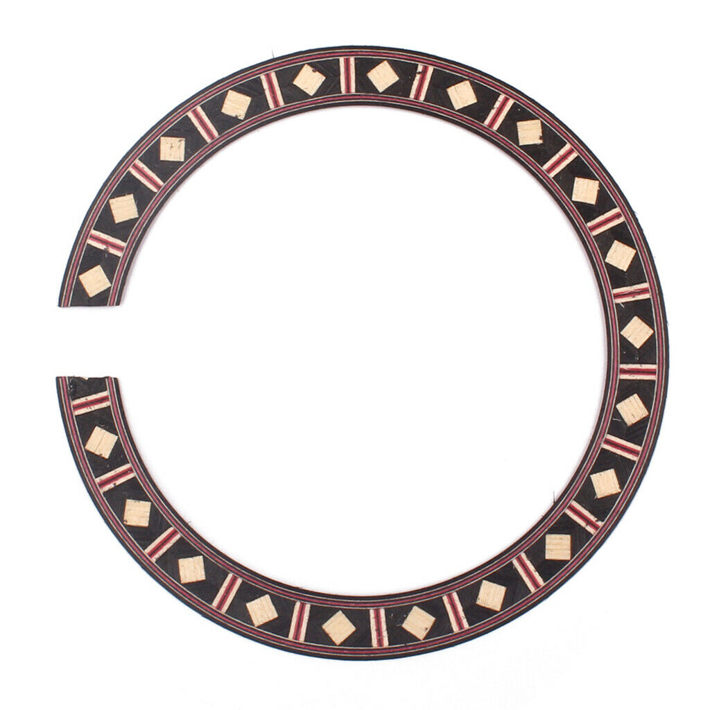 3Pcs Acoustic Guitar Rosette Wood Soundhole Inlay Rosette Luthier Tool Parts
