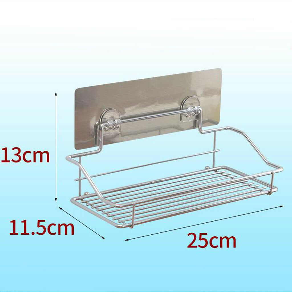 Stainless   Steel   Storage   Rack   Shower   Shampoo   Shelf   Bathroom   Towl
