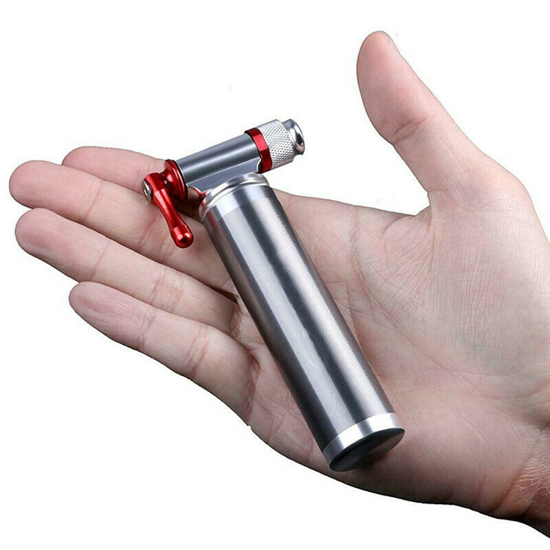 Bicycle Tire Mini Air Pump CO2 Inflator Cycling Bike Ball Balloon Hand Pump Head