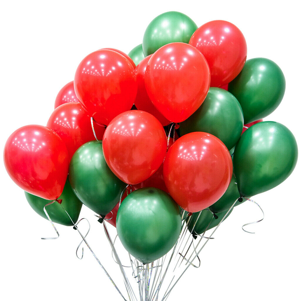 40 Pieces Halloween Balloon Party Decorations Photo Prop Red & Dark green