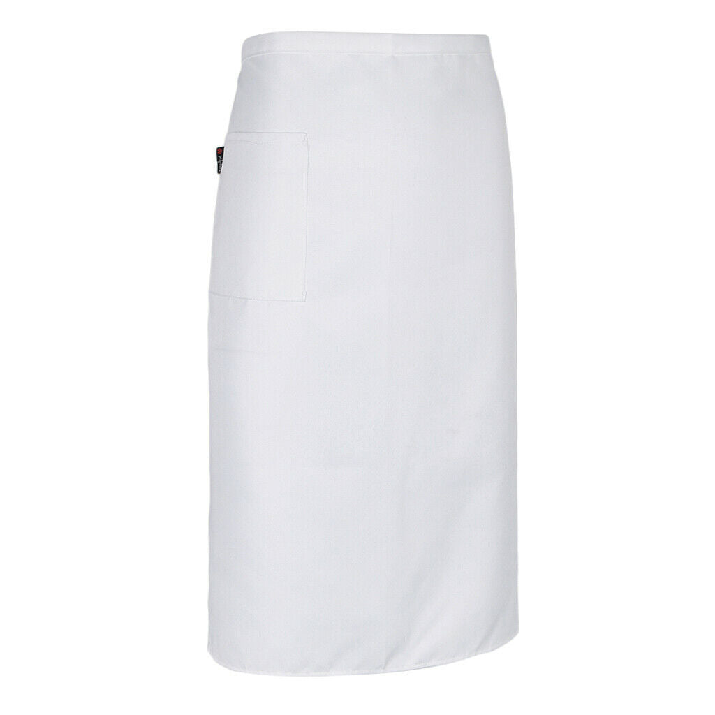 Long Apron Adjustable Hotel Bar Servers Waiters Uniform Apron with Pocket