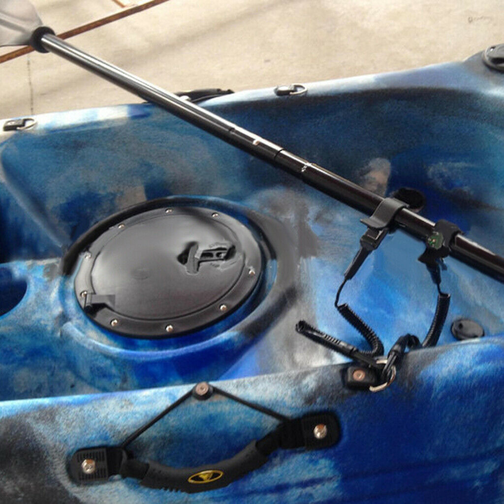 Pack Of 4 Pieces Black Polyurethane Canoe Kayak Boat Handle With Cord 10.8''