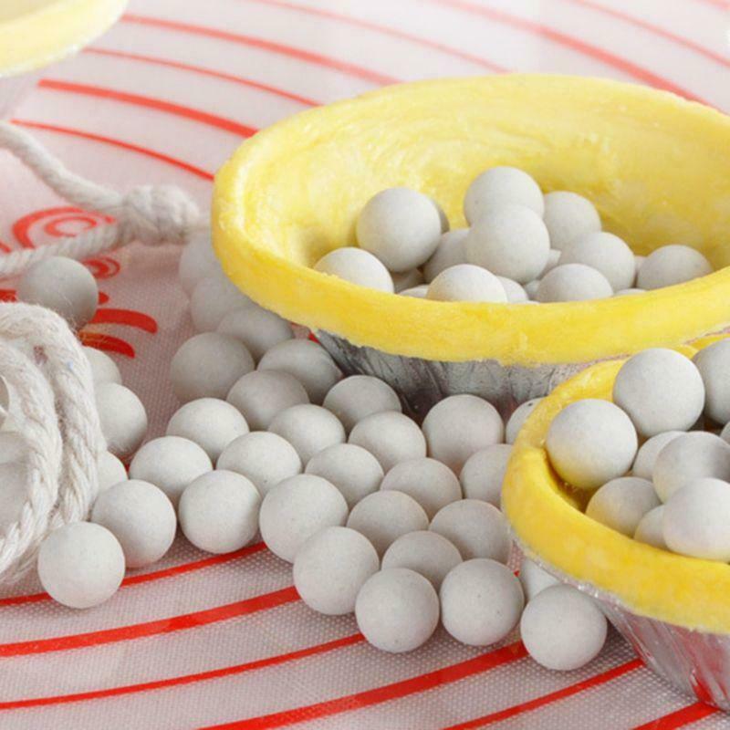 500g Cordierite Pie Baking Beans Beads Press Stone Weights with Storage Bag New