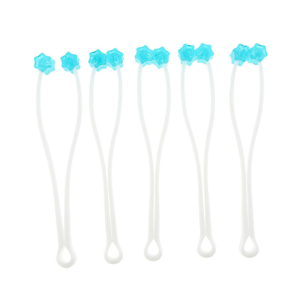 5 Pcs Cat Massage Tool Cat Thin Face Massager Pet Dog Feet Legs Massager Blue