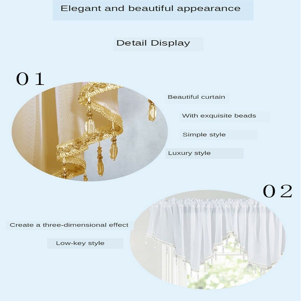Pure Color Curtain Triangle Curtain Window Bedroom Curtain White