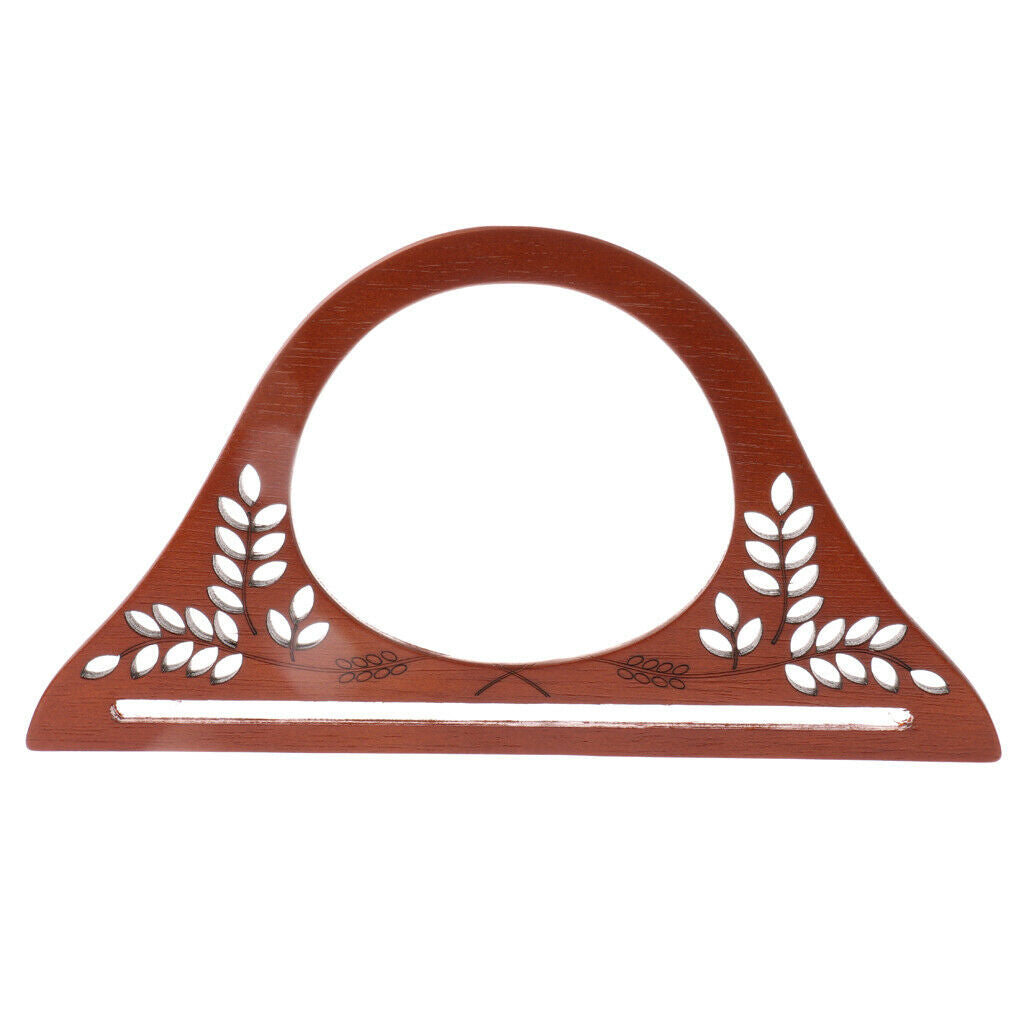 2Pack Wooden Purse Handle Evening Clutch Bag Handbag Handle Replacement