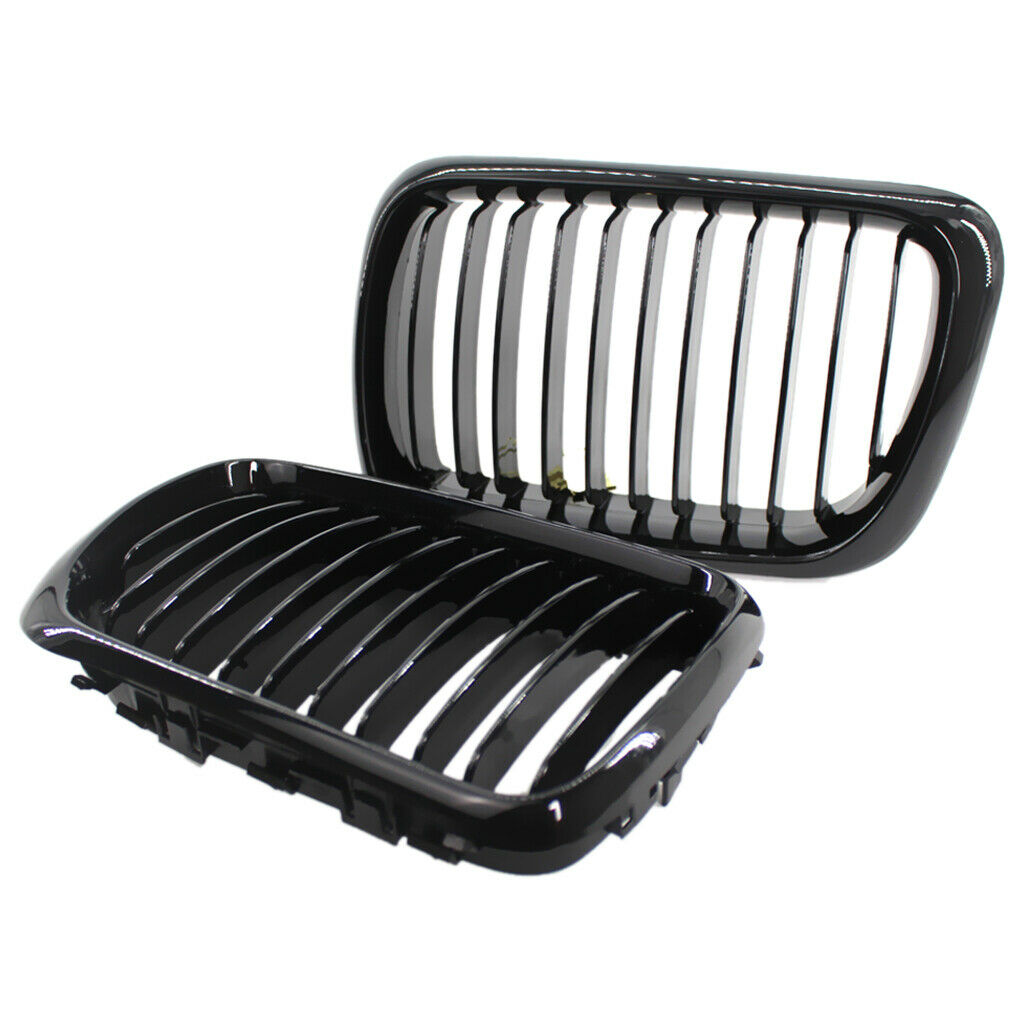 Glossy Black Front Grill Grille Refit For BMW E36 3-Series 51138195152/52