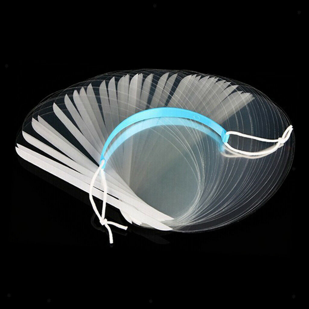 Pack of 50 Hairdressing Coloring Hairspray Masks Clear Face Eyes Shield 01