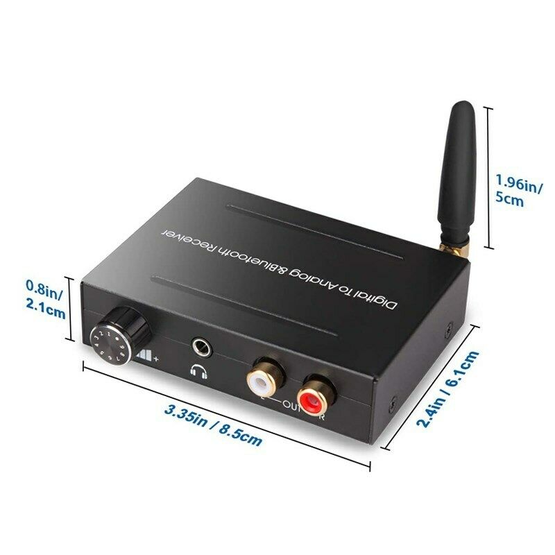 192KHZ DAC Audio Converter Digital Optical To Analog Bluetooth 5.0 Receiver