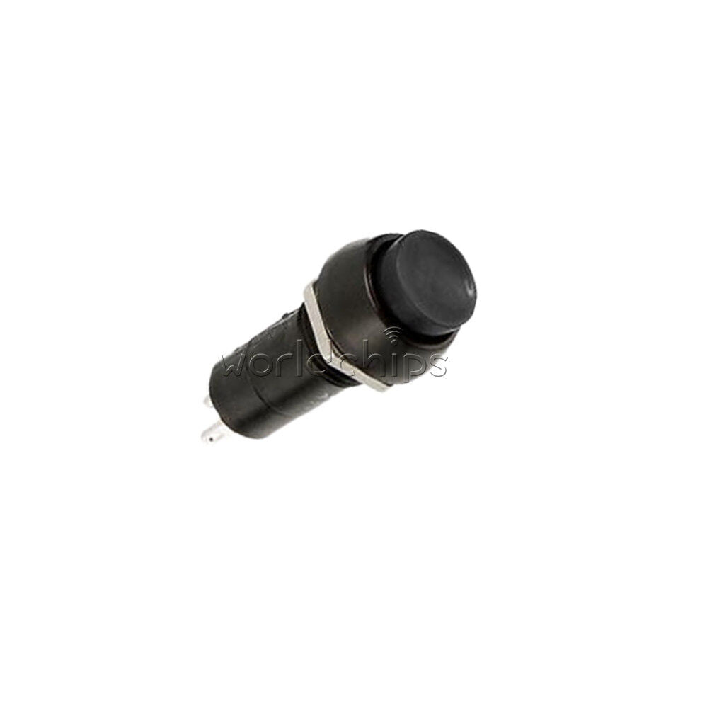 5PCS 12mm Black Push Button Switch PBS-11B No Self-Lock ON/OFF lock 250V 3A