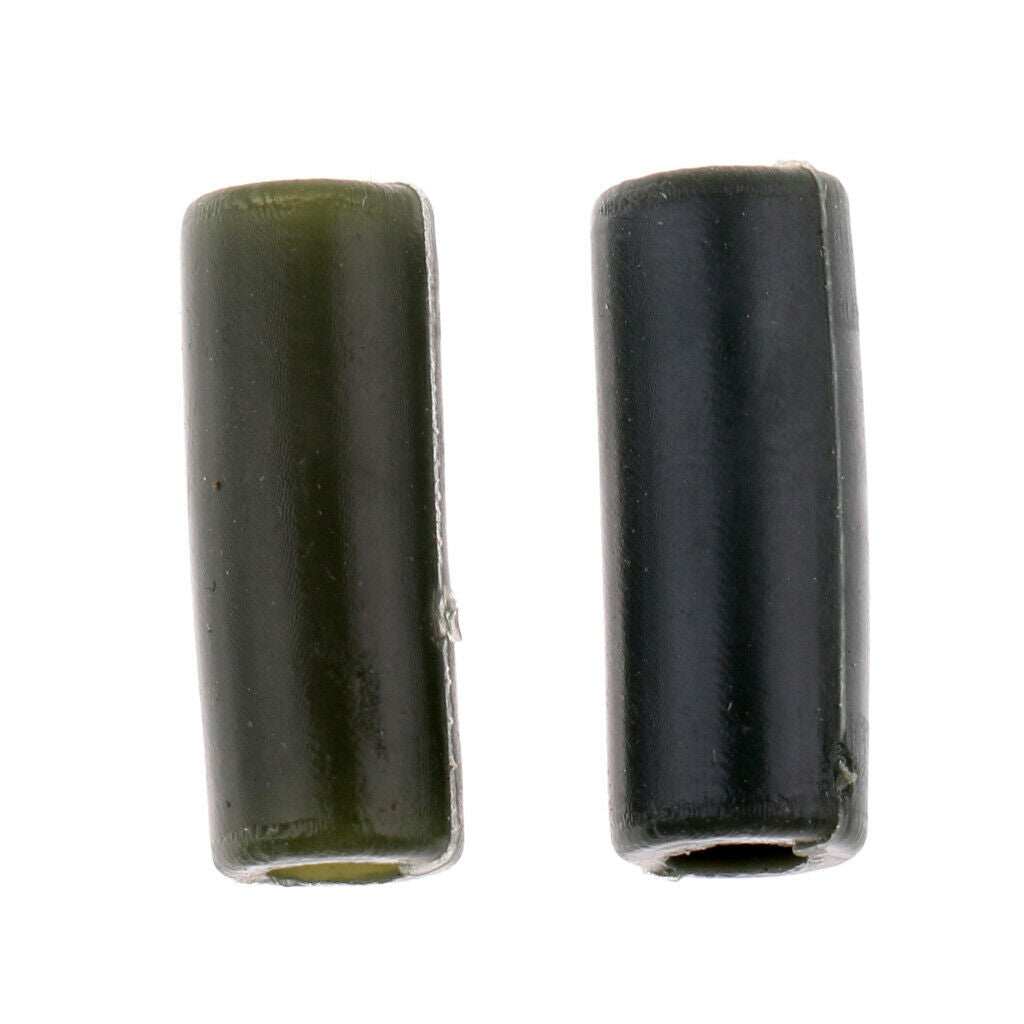 20 Pieces Fishing Tail Rubber Tube Saftey Lead Clips Fishing Terminal Tackle