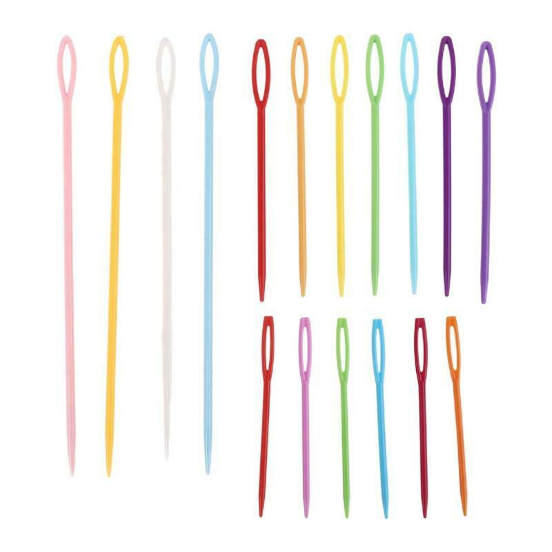 90 Pcs/Set 9cm/7cm/15cm Plastic Sewing Needles Crochet Hook DIY Sweater Weaving