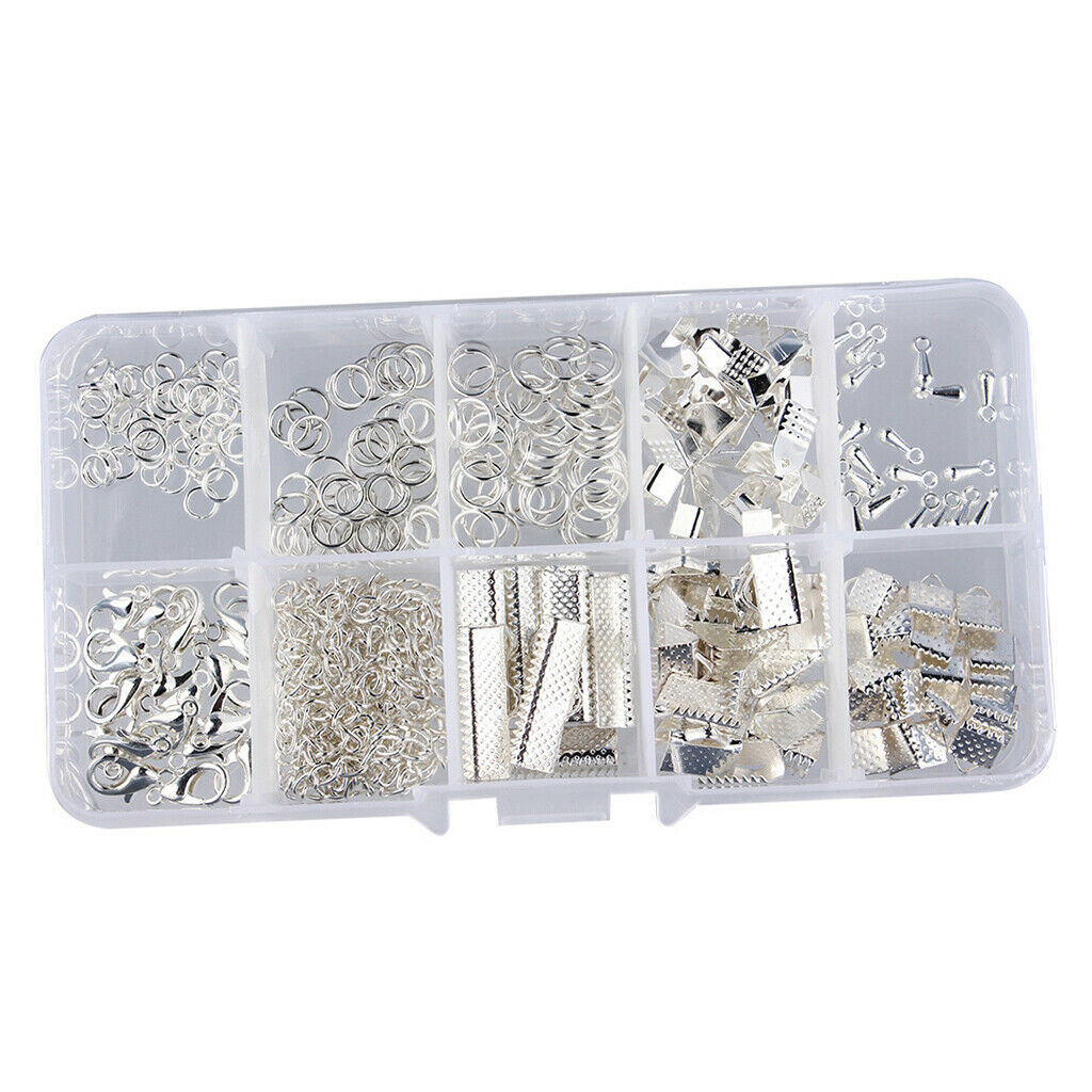 Jewelry Making Starter Kit Set Jewelry Earring Findings+Beading Cord DIY Kit