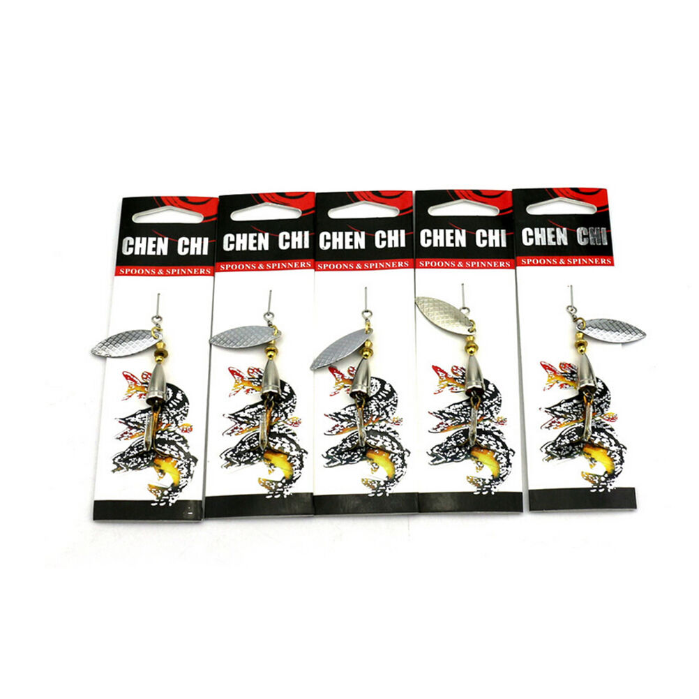 1 Pcs Metal Fishing Bait Metal Spinner Shine Lures with Hook Fishing Gear.l8