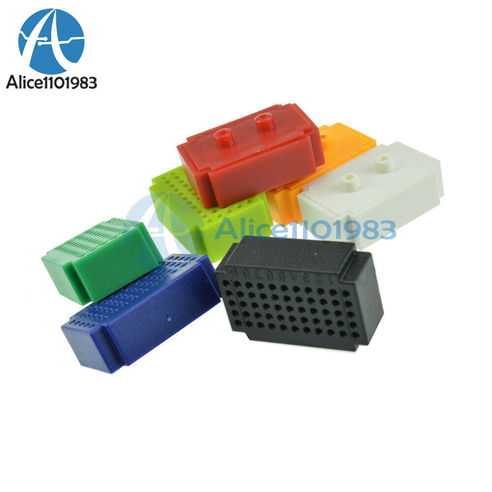 7PCS Mini 55 Points Breadboard Solderless Prototype Tie-point For Arduino