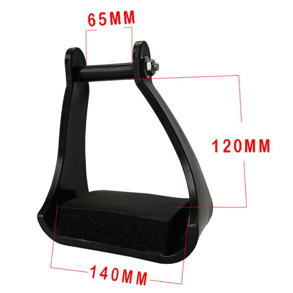 Steel Horse Stirrups Anti-slip Foam Tread Western Bendy Equip Equipment