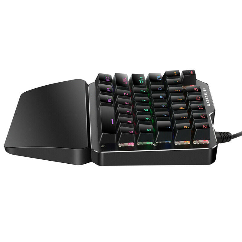 K585 One-handed RGB Luminous Green Axis Mechanical Game Keyboard