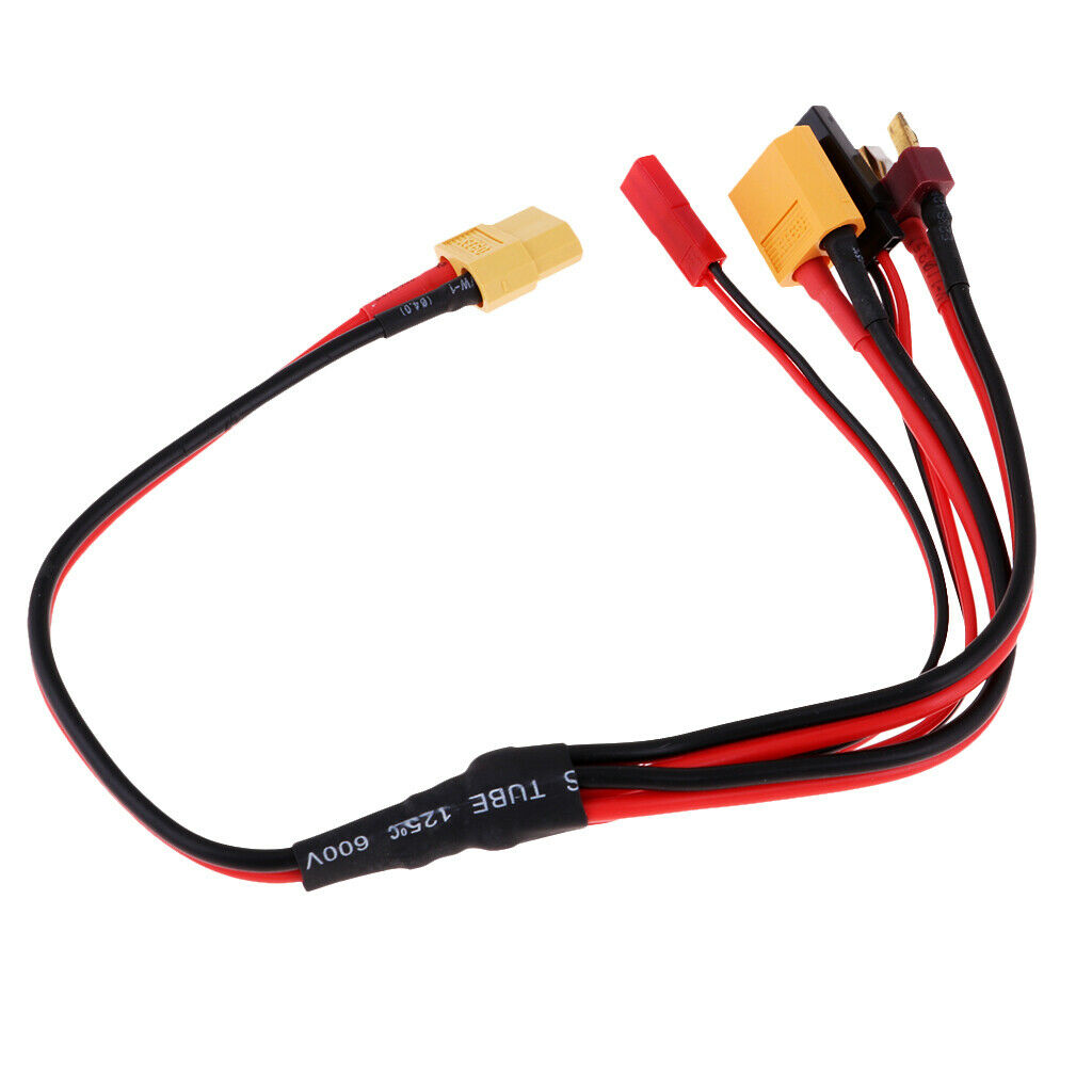 4mm Banana Connector 2S XT60 Charge Cable Lead LiPo Battery