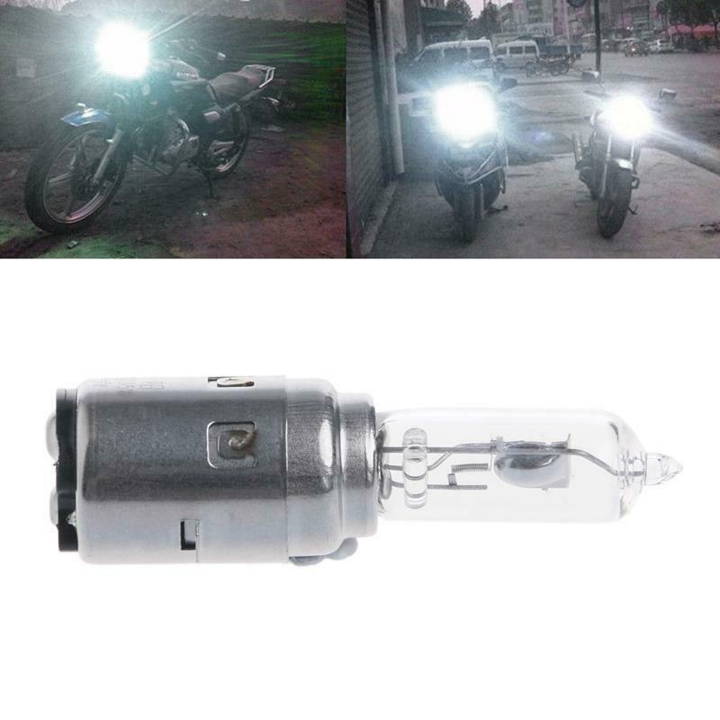 Motorcycle DC 12V 35W BA20D Headlight Halogen Xenon Bulb White Light
